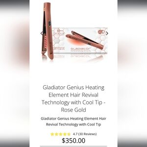 Genius Rose Gold Hair Straightener